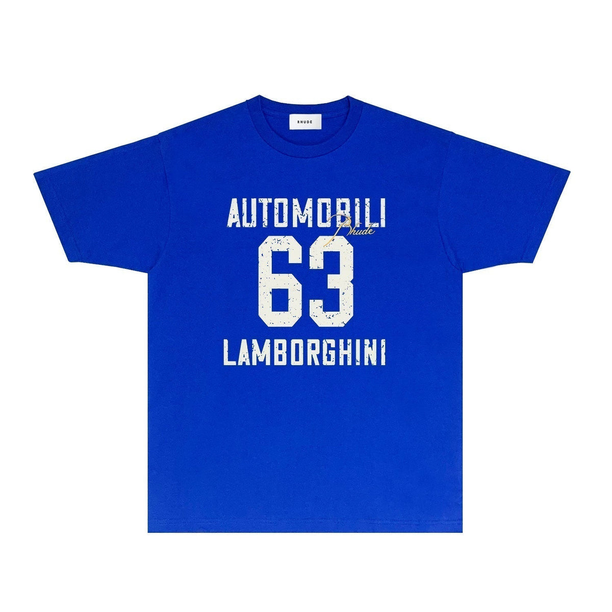 Rhude T-shirts Printed Trendy Pure Cotton