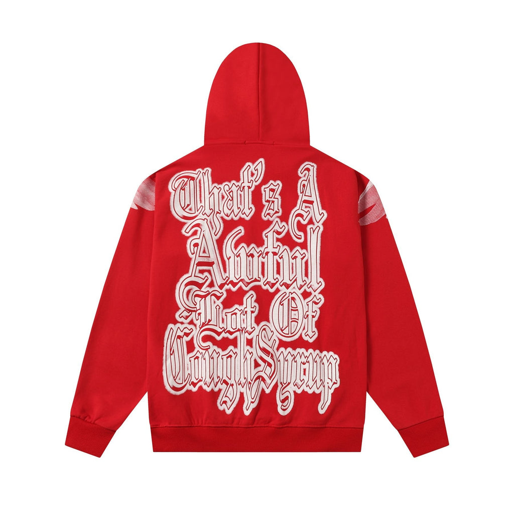THAT'S A AWFUL LOT OF COUGH SYRUP Angel Graphic Hoodie ¡ª back